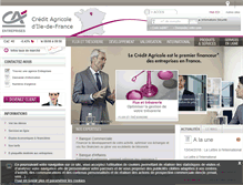 Tablet Screenshot of entreprises.ca-paris.fr